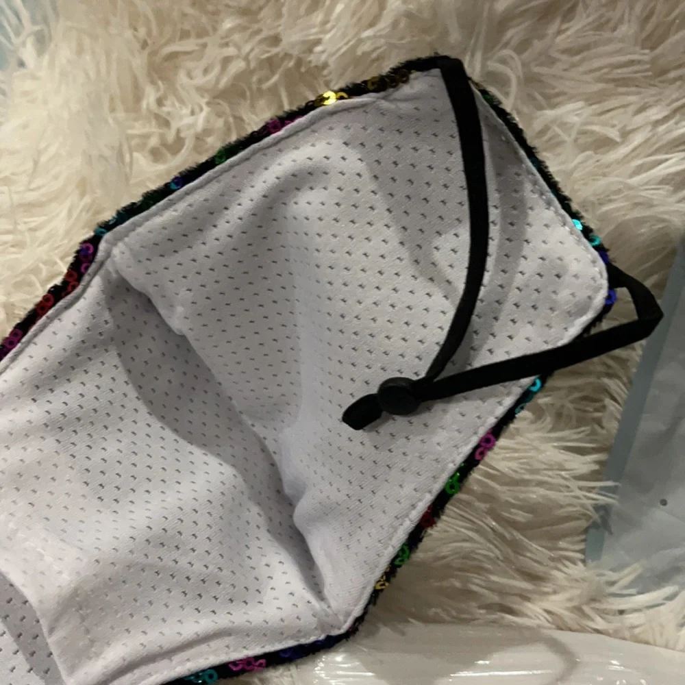 New set/3 sparkly sequin face masks